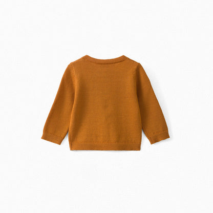 Baby Girls Honey Wool Cardigan