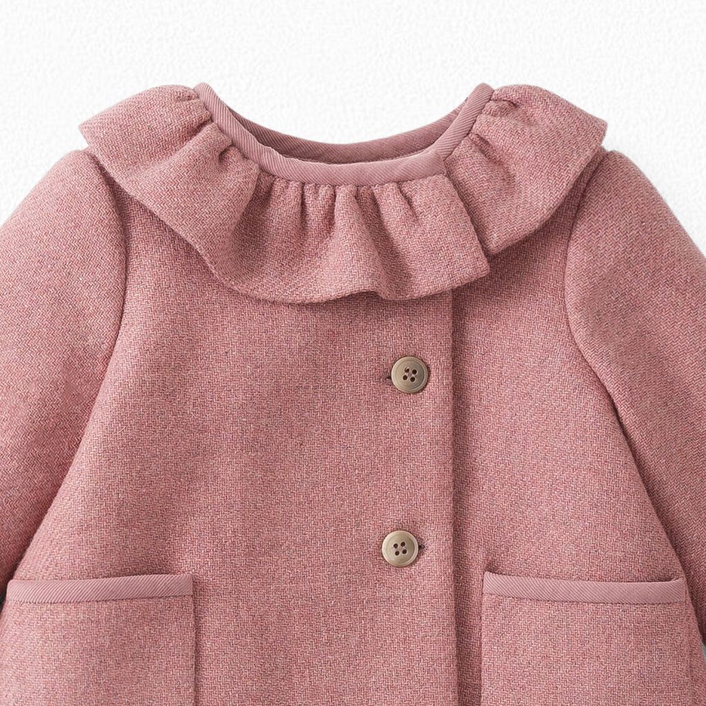 Baby Girls Dusky Pink Coat