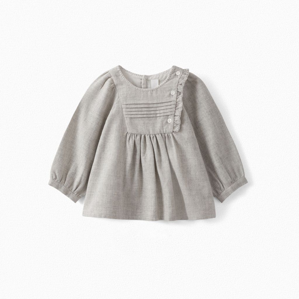Baby Girls Light Grey Blouse