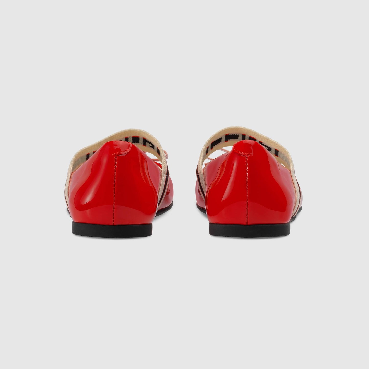 Girls Red Patent Leather Calf Skin Ballet Flats