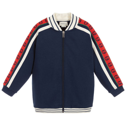 Boys & Girls Prussian Blue Cotton Sweatshirt