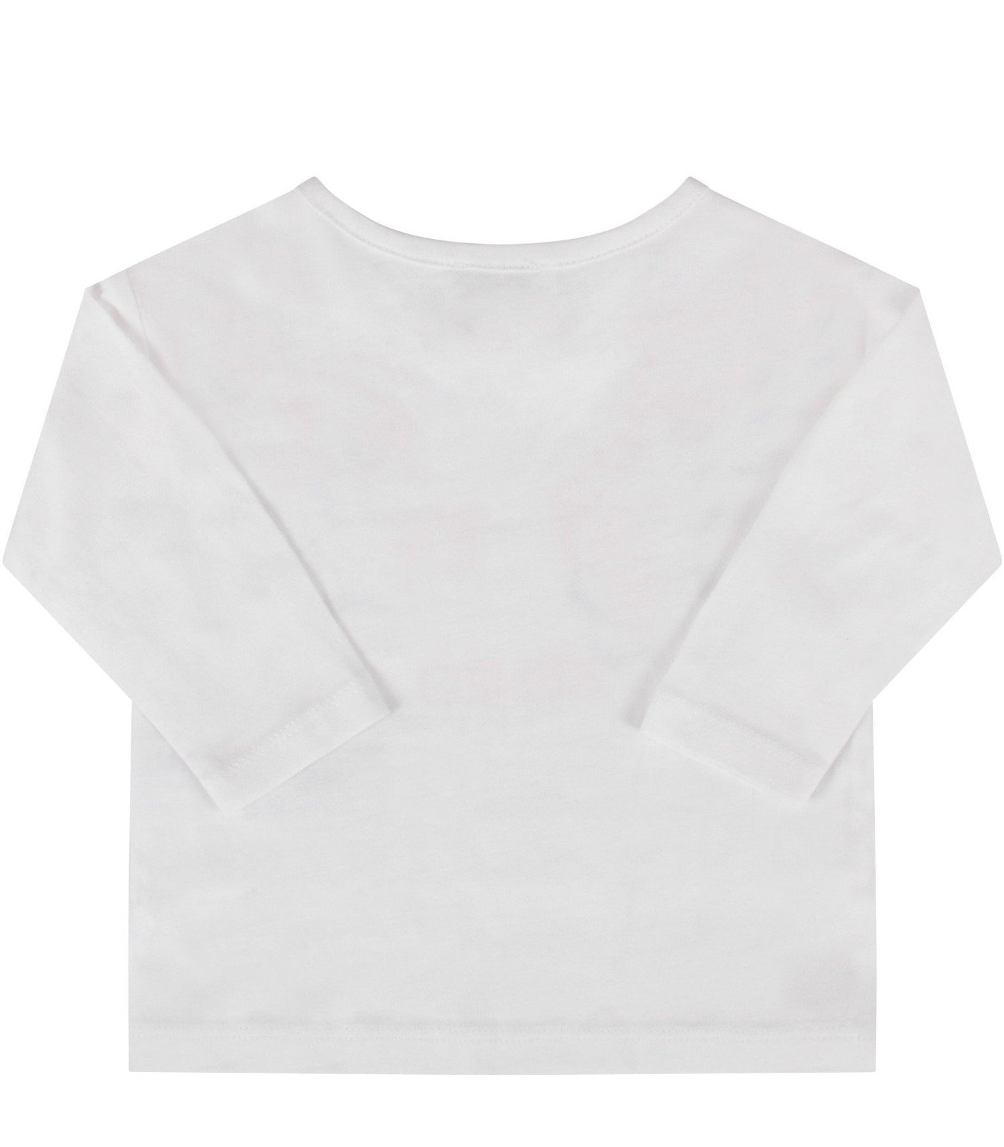 Baby Girls Optic White Cotton T-Shirt