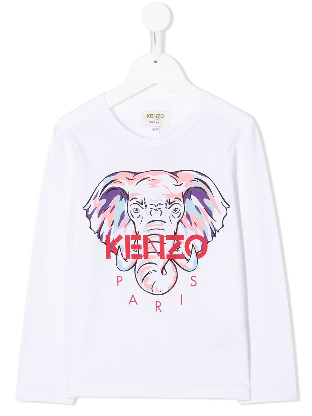 Girls Optic White Cotton T-Shirt