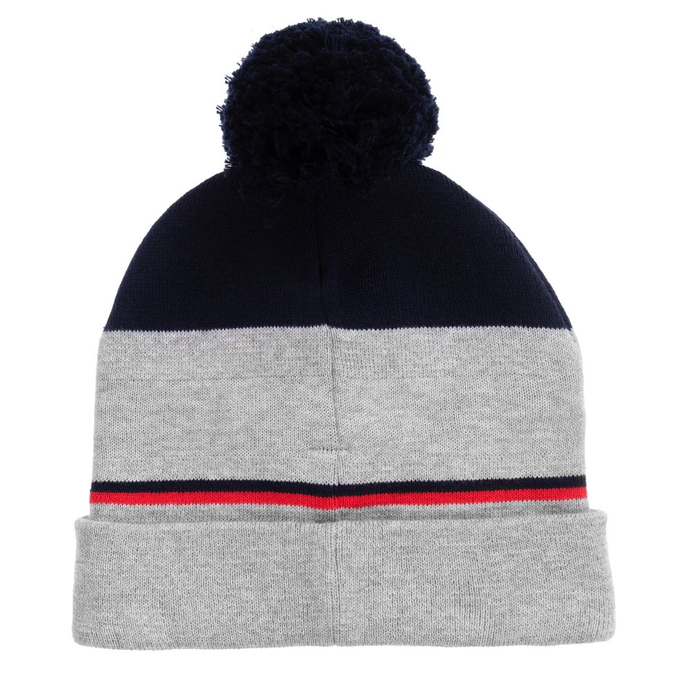 Boys Blue & Grey Cotton Hat