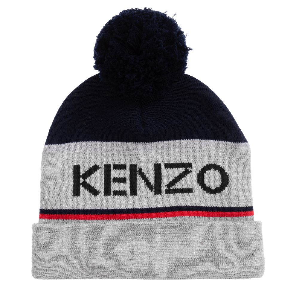Boys Blue & Grey Cotton Hat