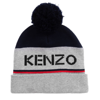 Boys Blue & Grey Cotton Hat