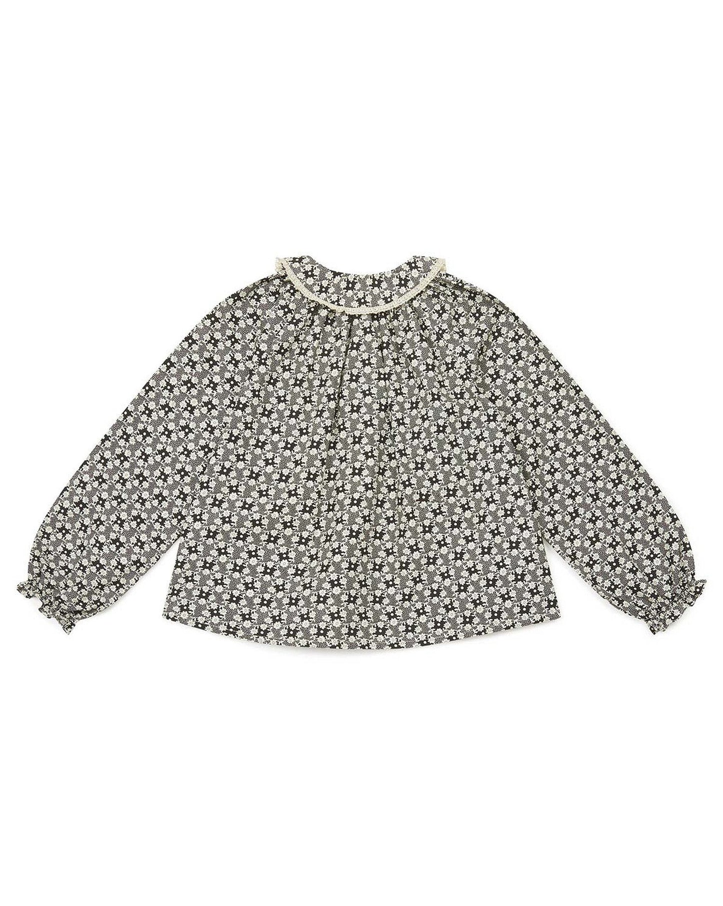 Girls Noir Cotton Blouse