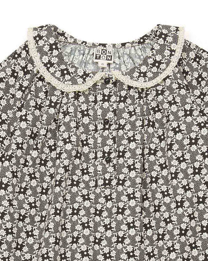 Girls Noir Cotton Blouse