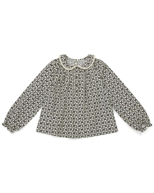 Girls Noir Cotton Blouse