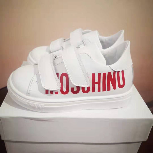 婴儿白色Logo板鞋