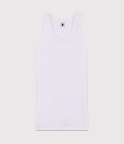 女童白色棉背心