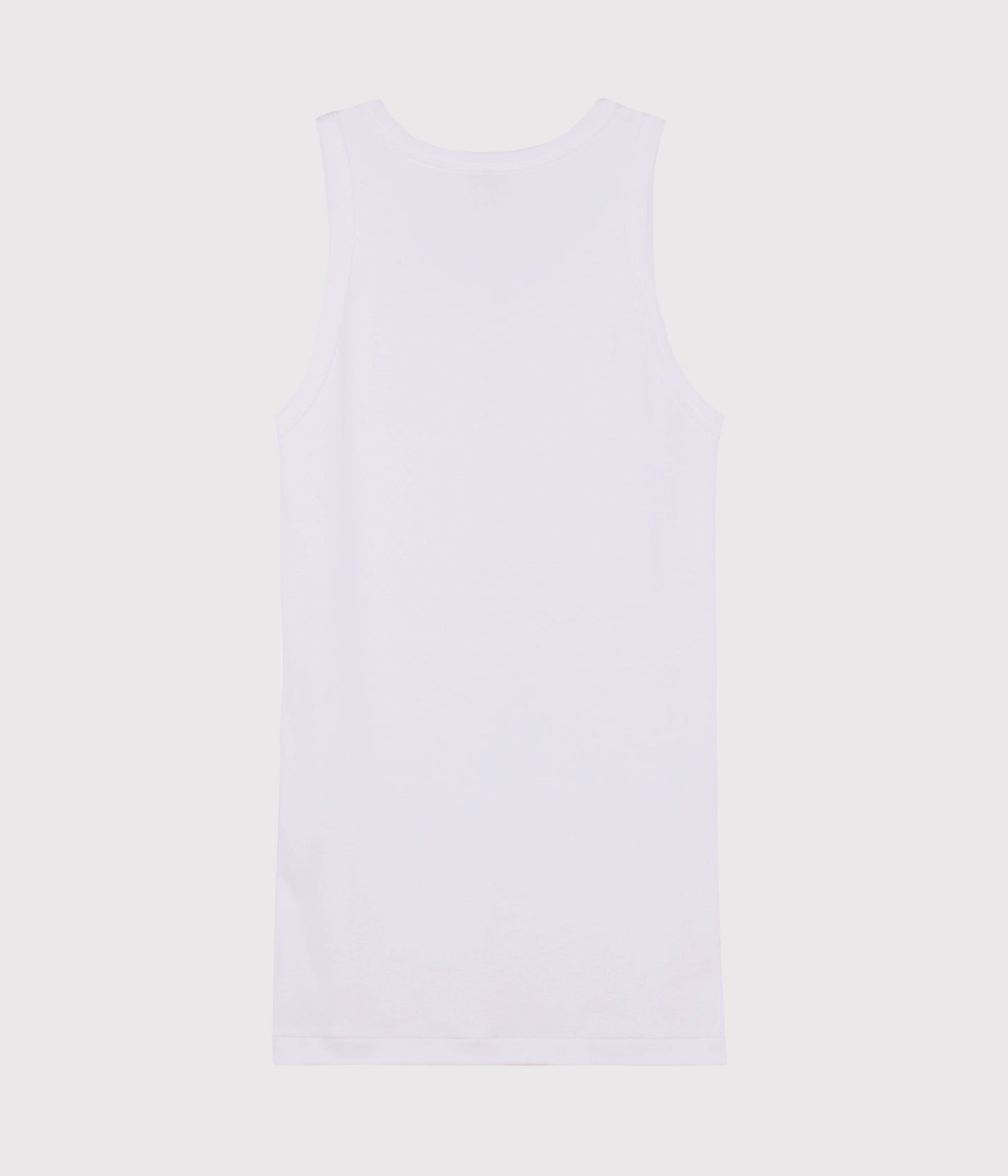 女童白色棉背心