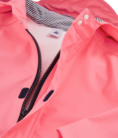 Girls Pink Hooded Coat