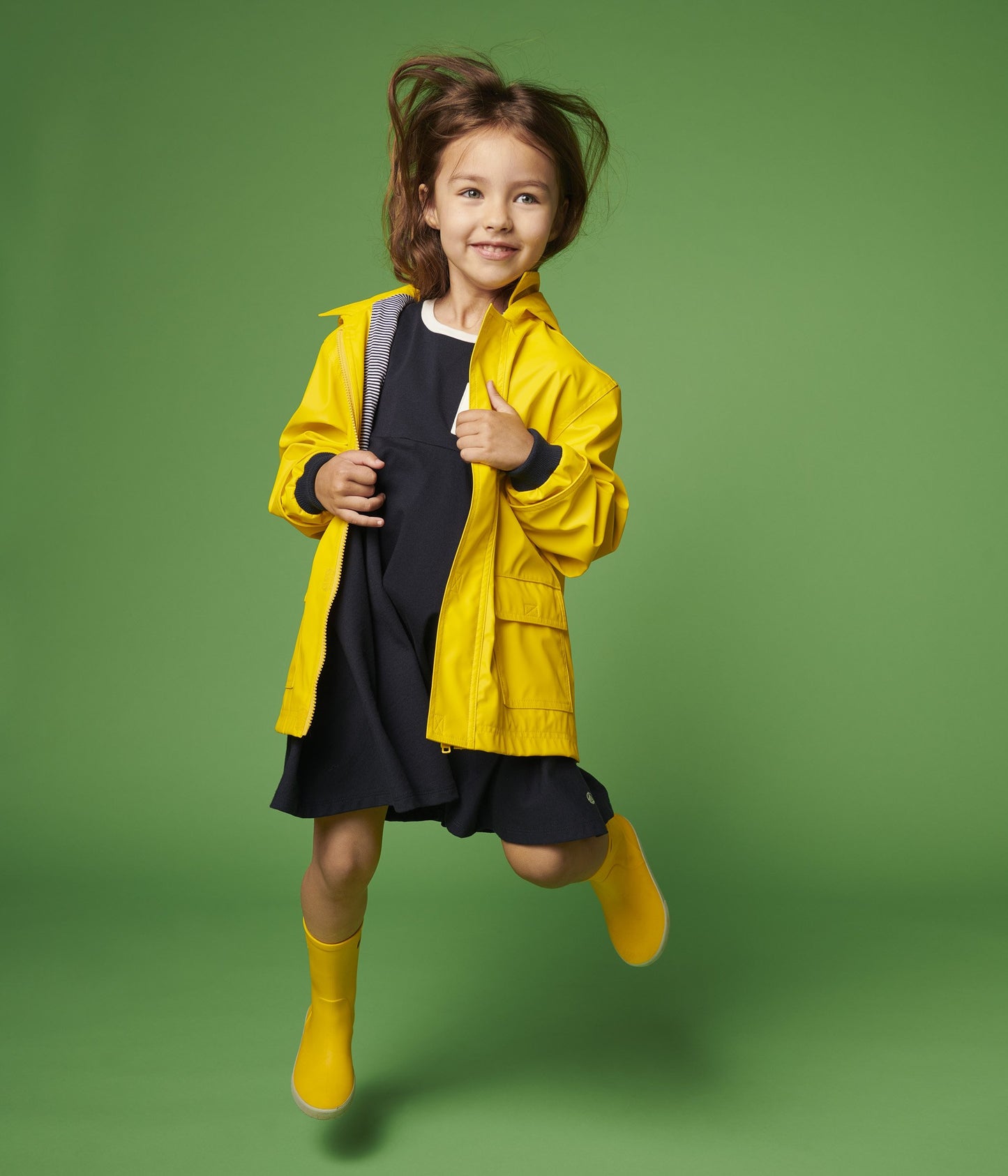 儿童黄色外套