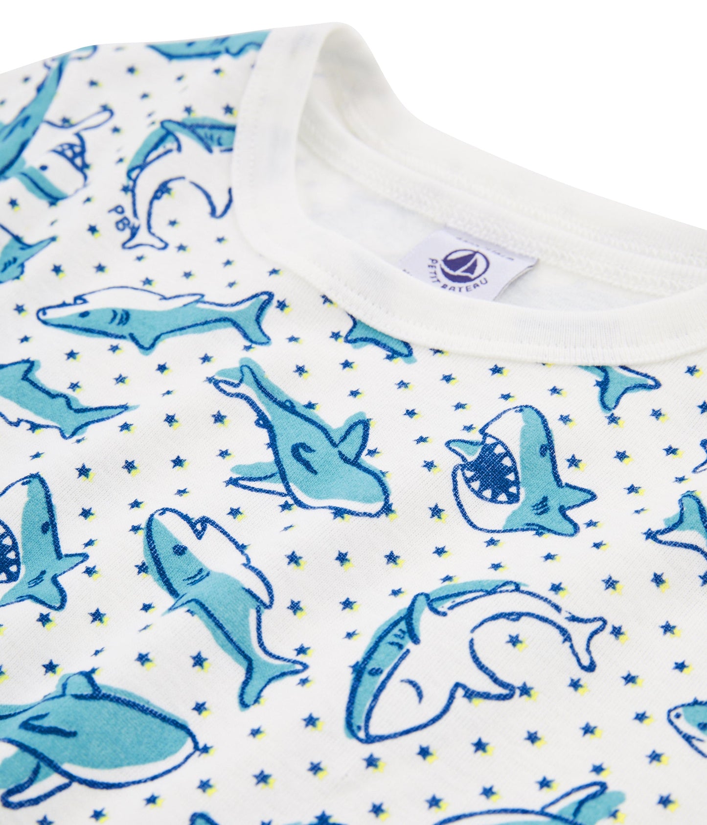 Boys White Dolphin Nightwear Set