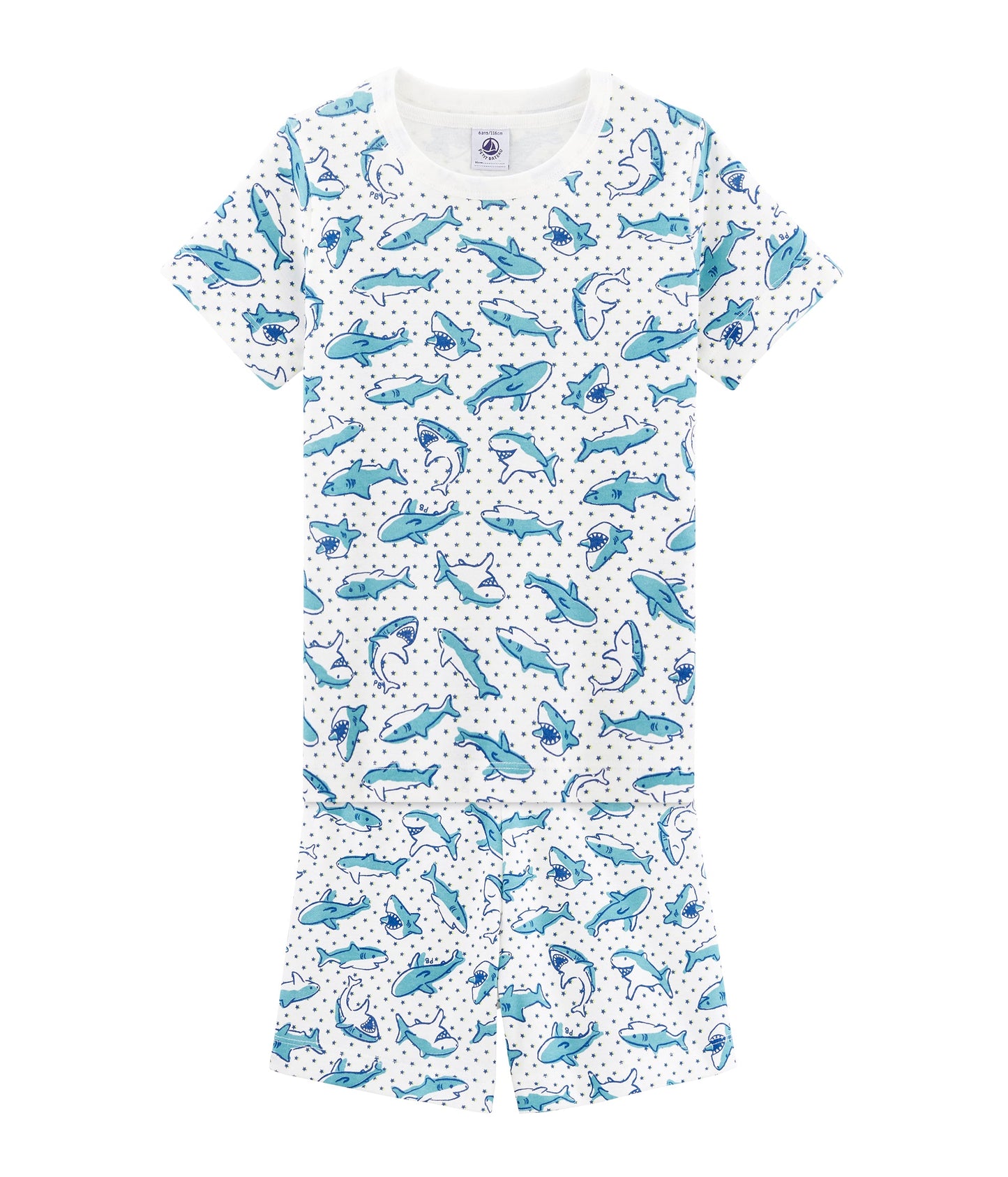 Boys White Dolphin Nightwear Set
