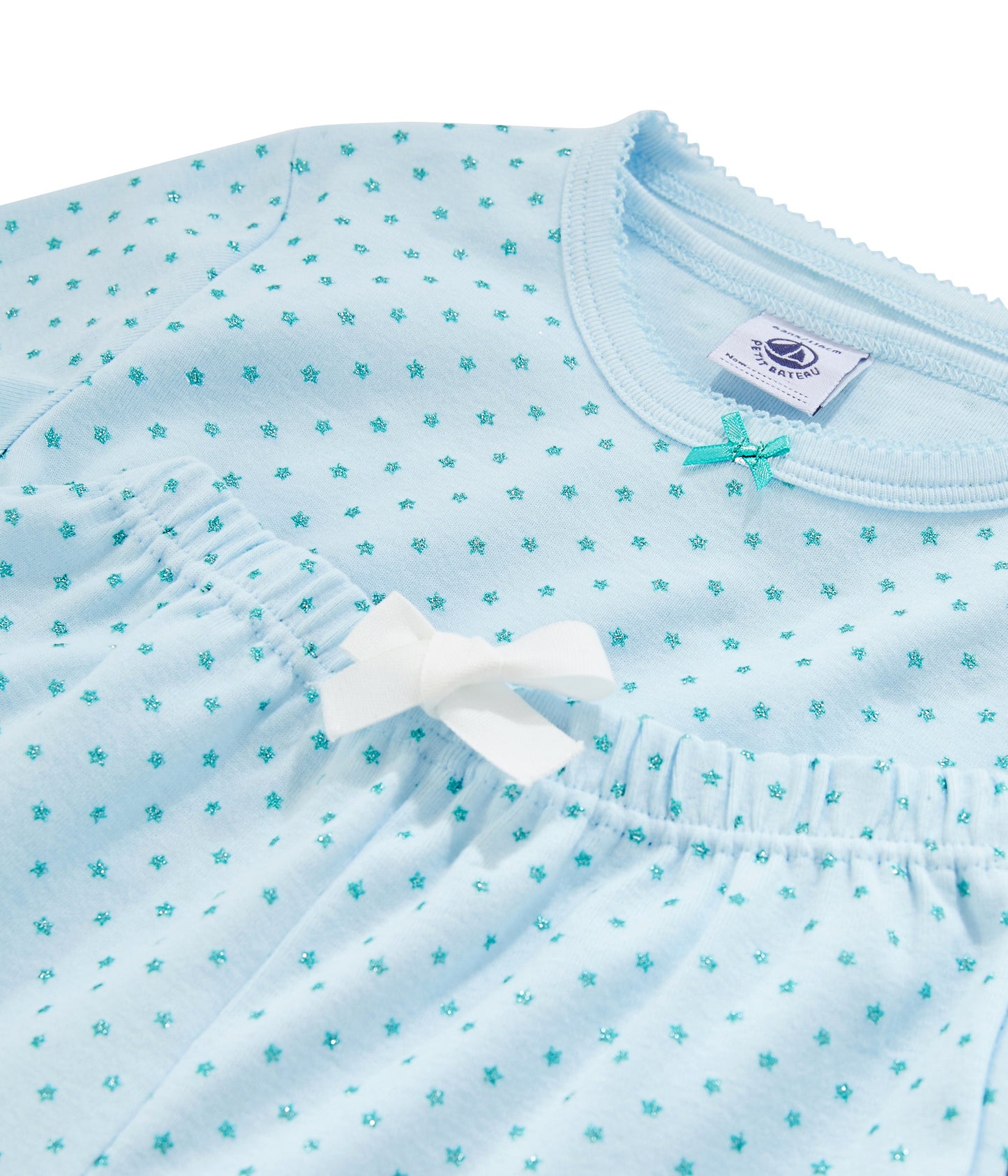Girls Blue Cotton Nightwear Set