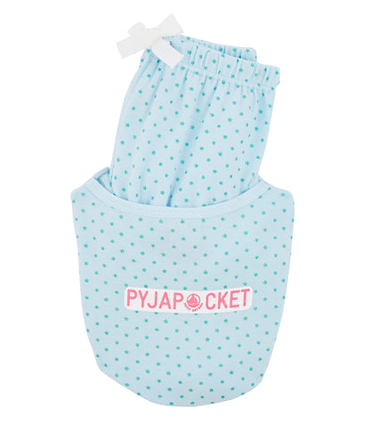 Girls Blue Cotton Nightwear Set