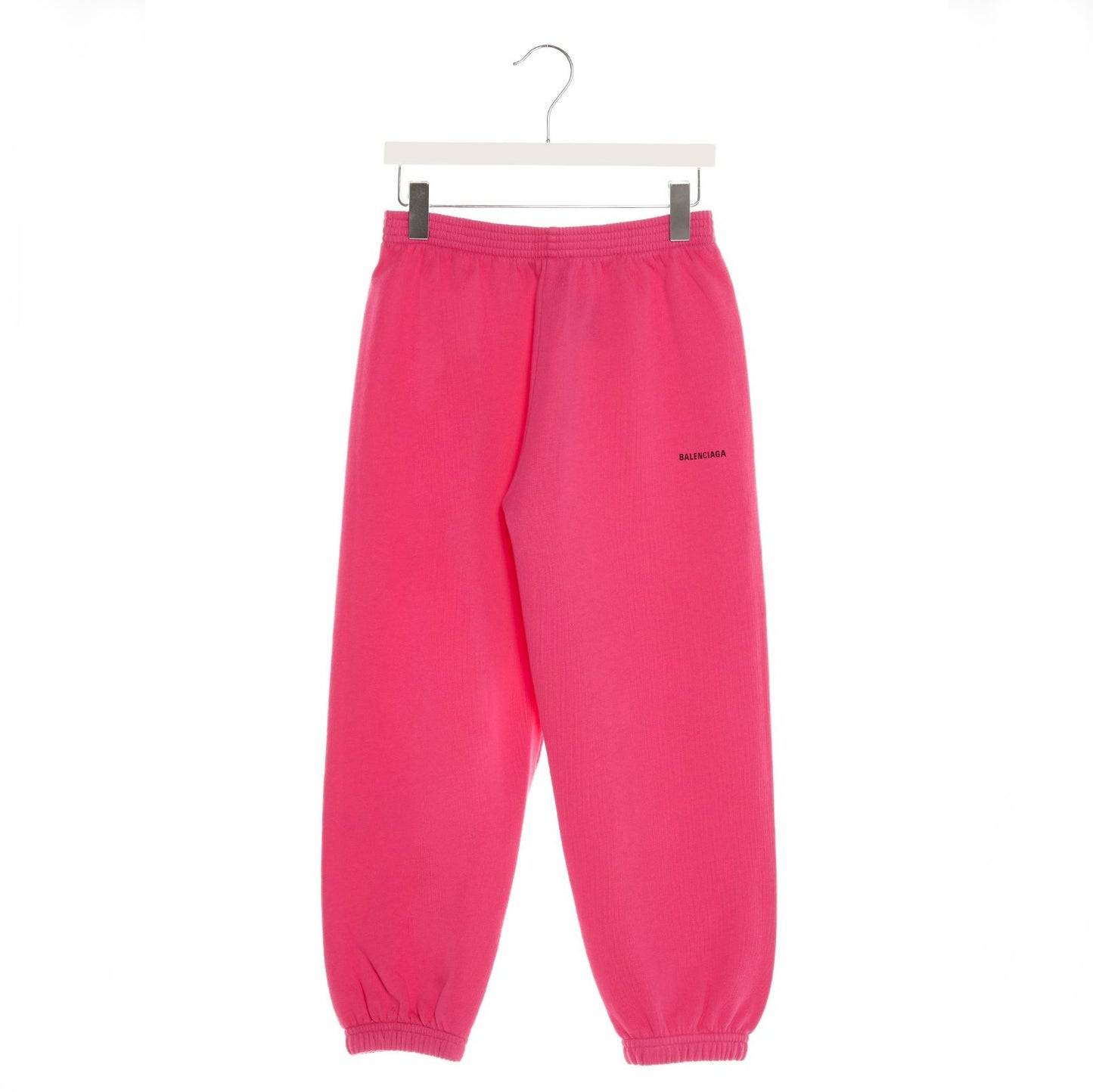 Girls Pink Logo Cotton Trousers