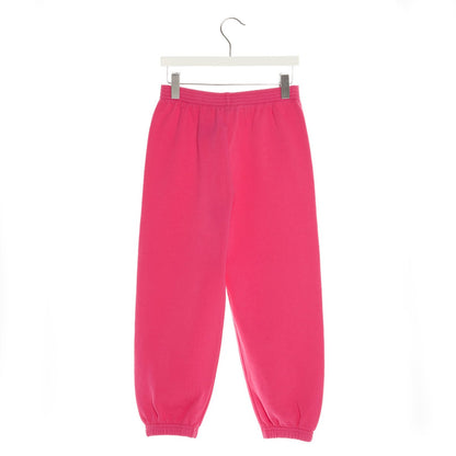 Girls Pink Logo Cotton Trousers