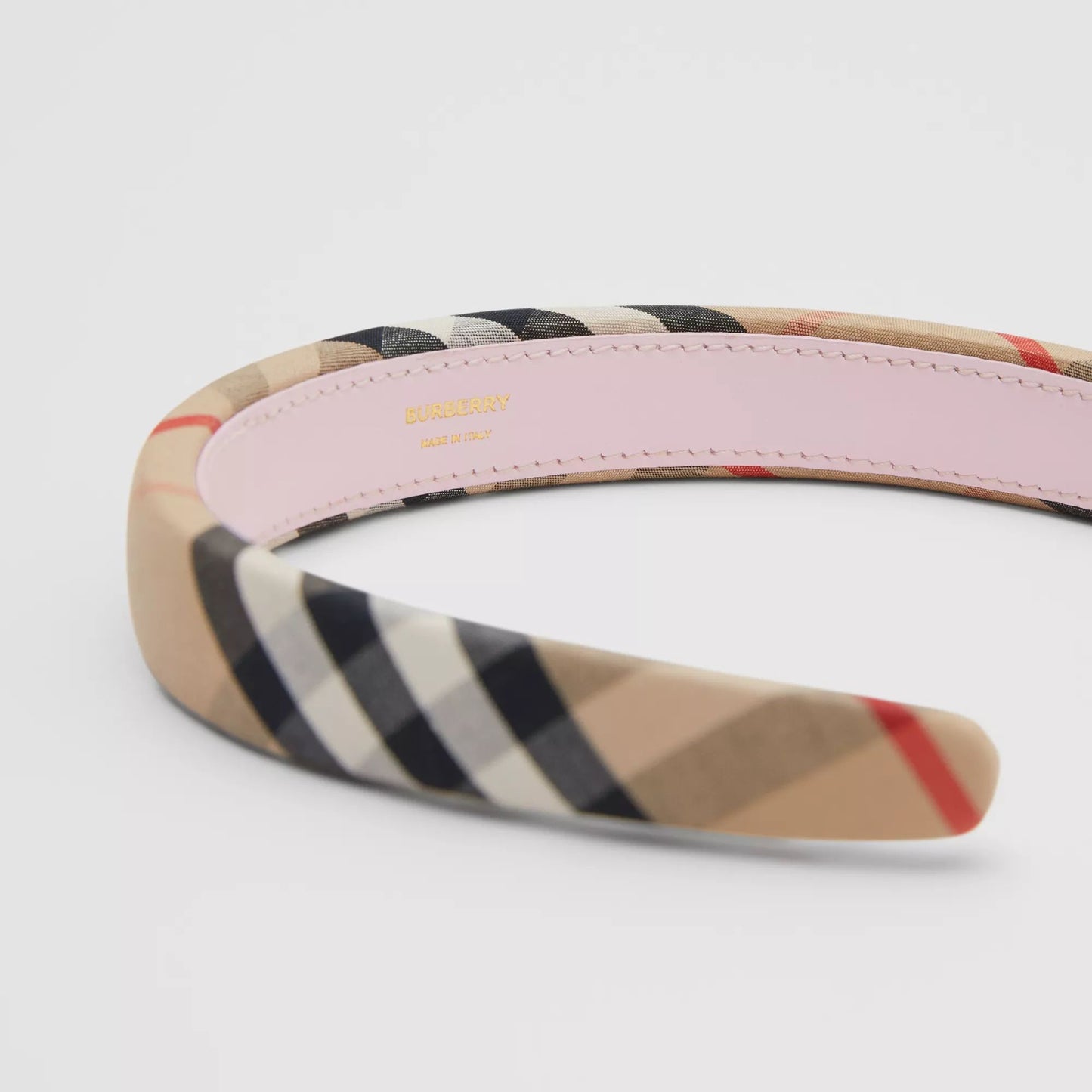 Girls Beige Check Hair Band