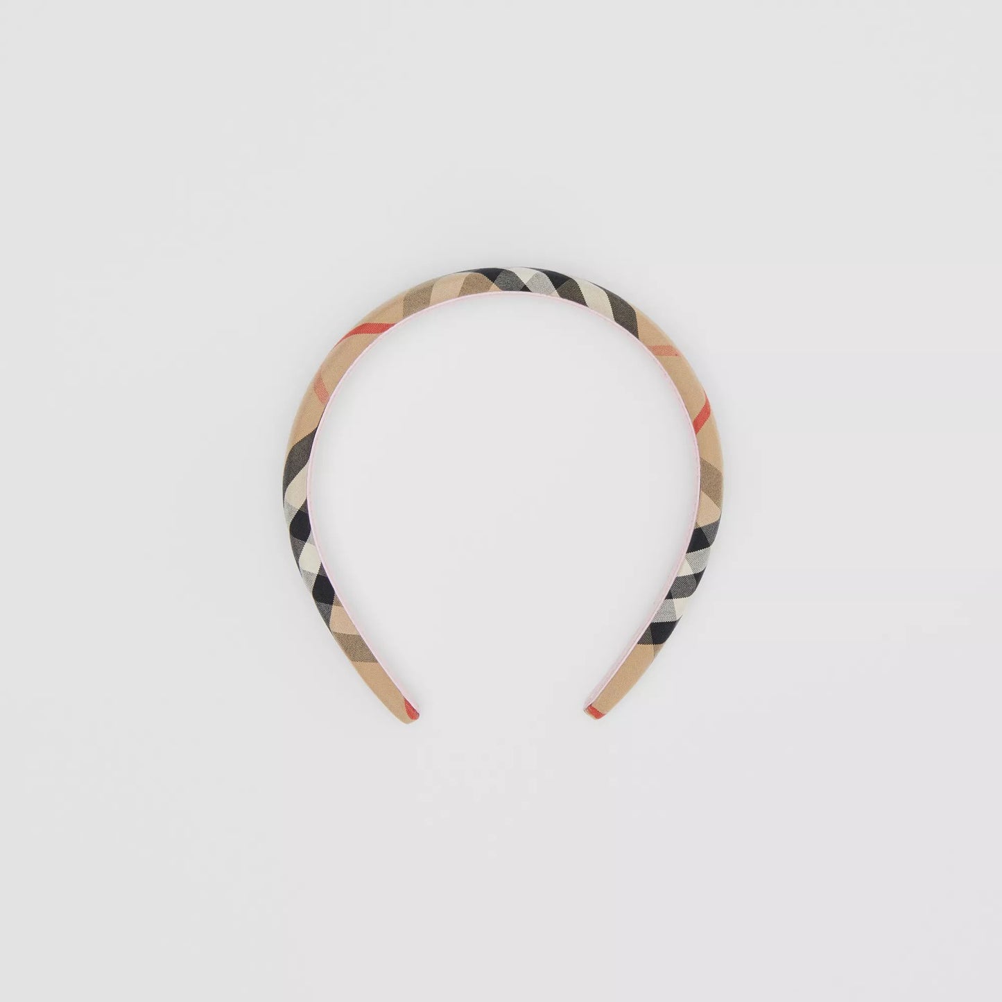 Girls Beige Check Hair Band