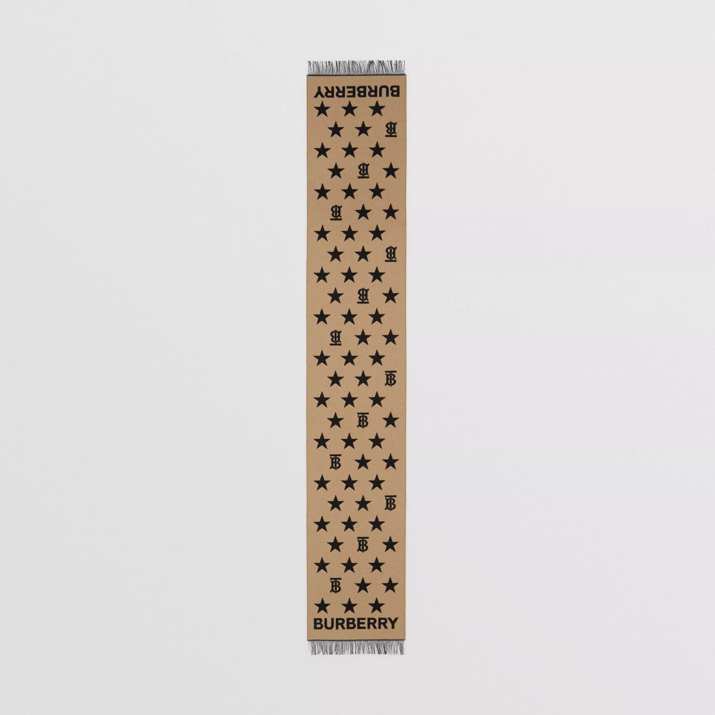 Boys & Girls Beige Star Wool Scarf