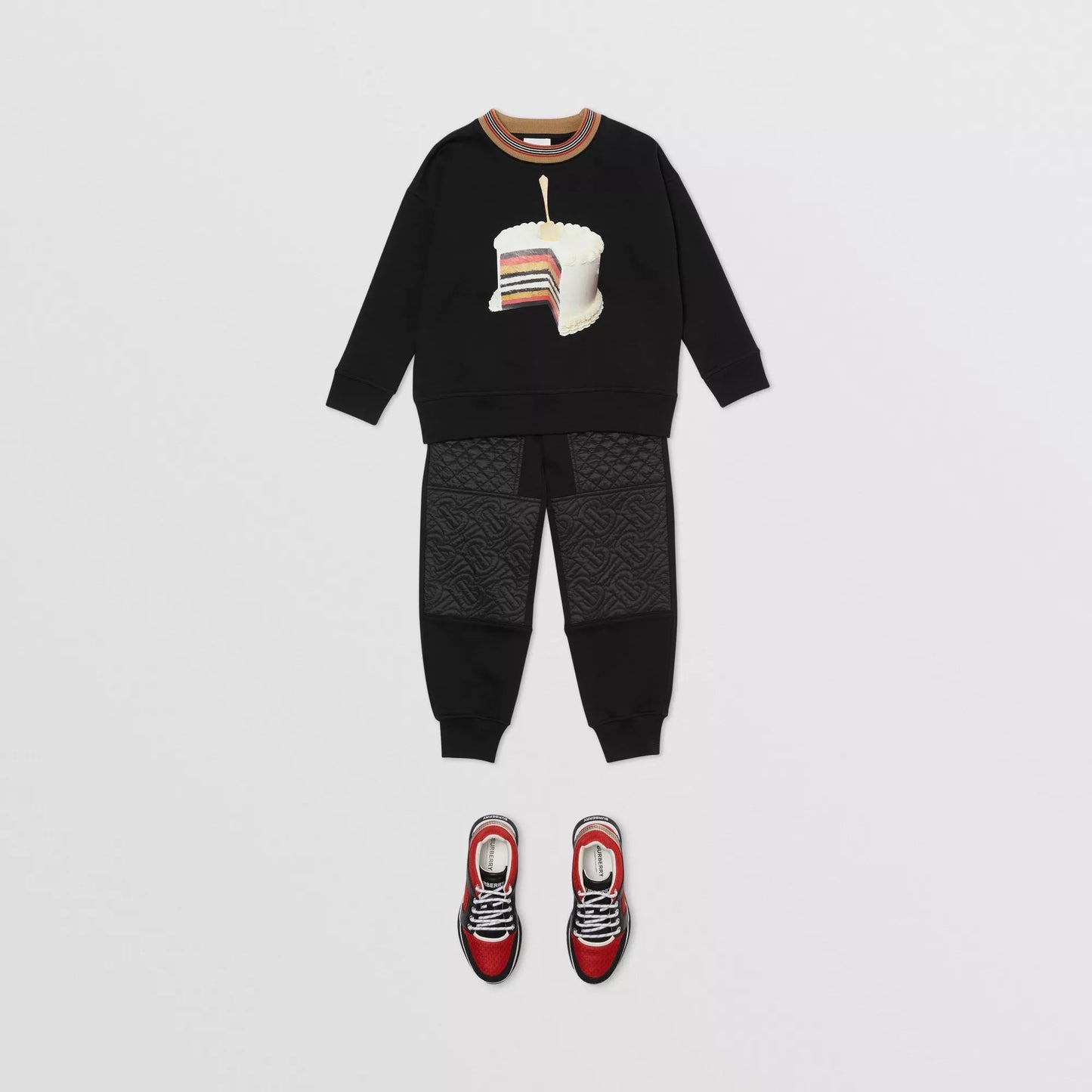 Boys & Girls Black Cotton Trousers