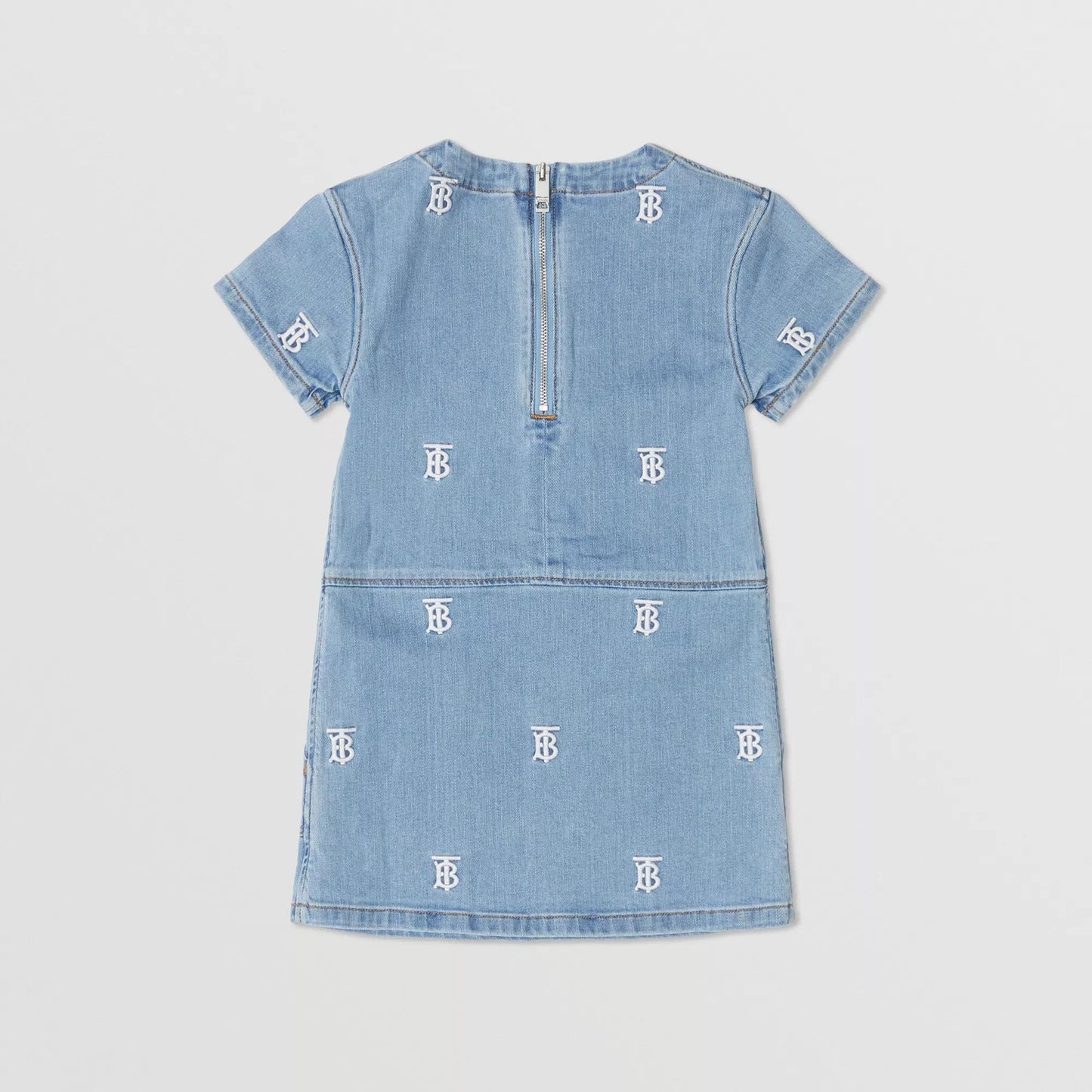 Girls Blue Logo Denim Dress