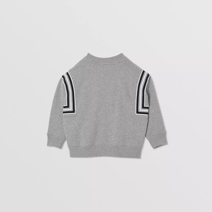 男童灰色Logo棉卫衣