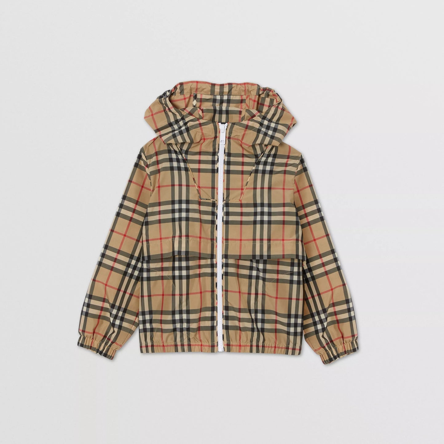 Boys Archive Beige Check Jacket