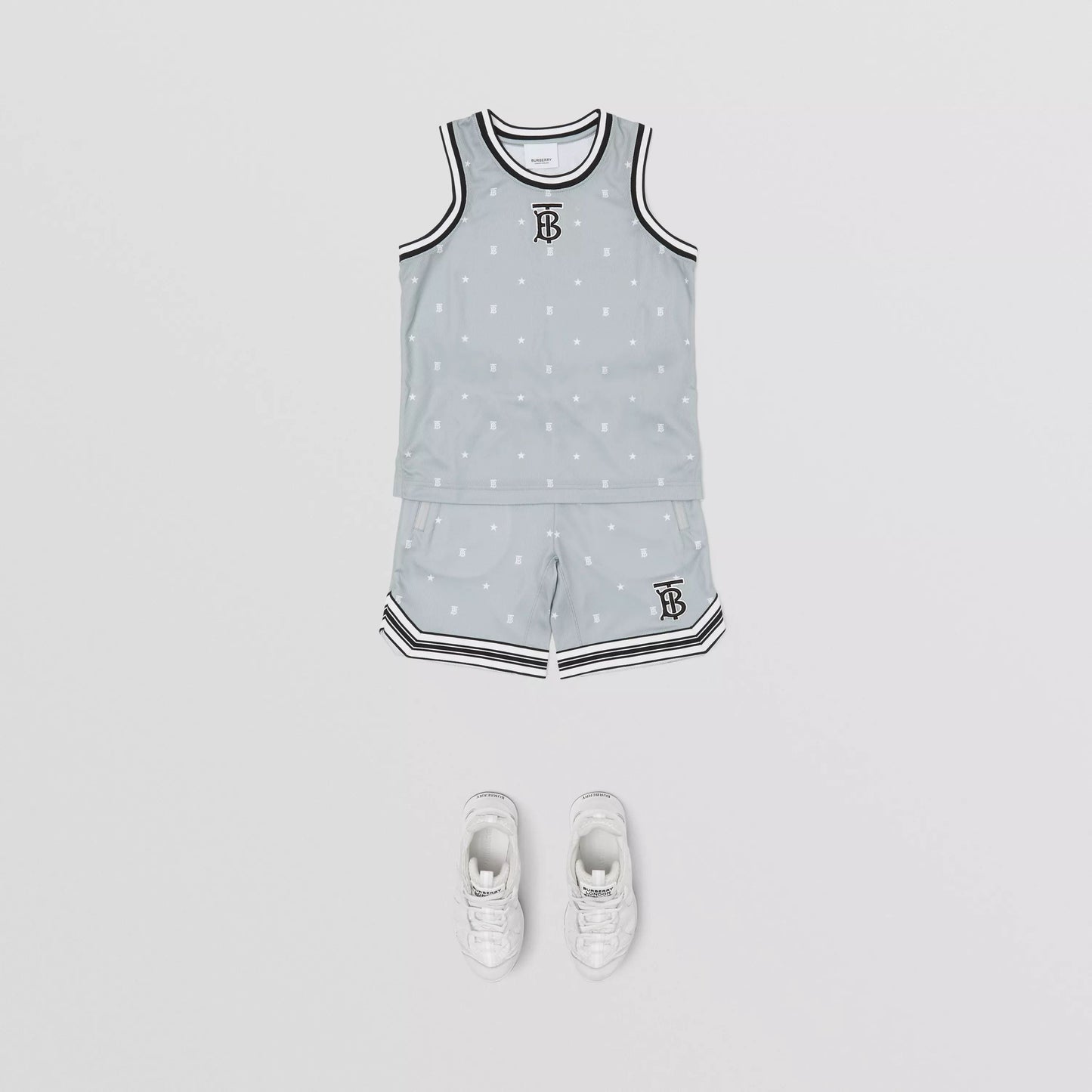 Boys Light Grey Logo Shorts