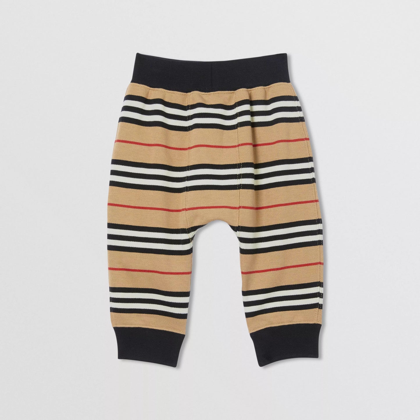Baby Boys & Girls Beige Cotton Trousers