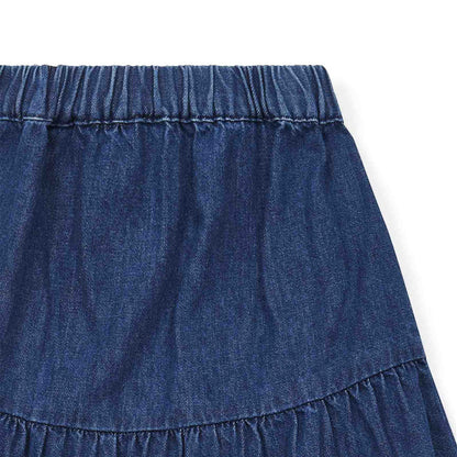 Girls Blue Denim Skirt