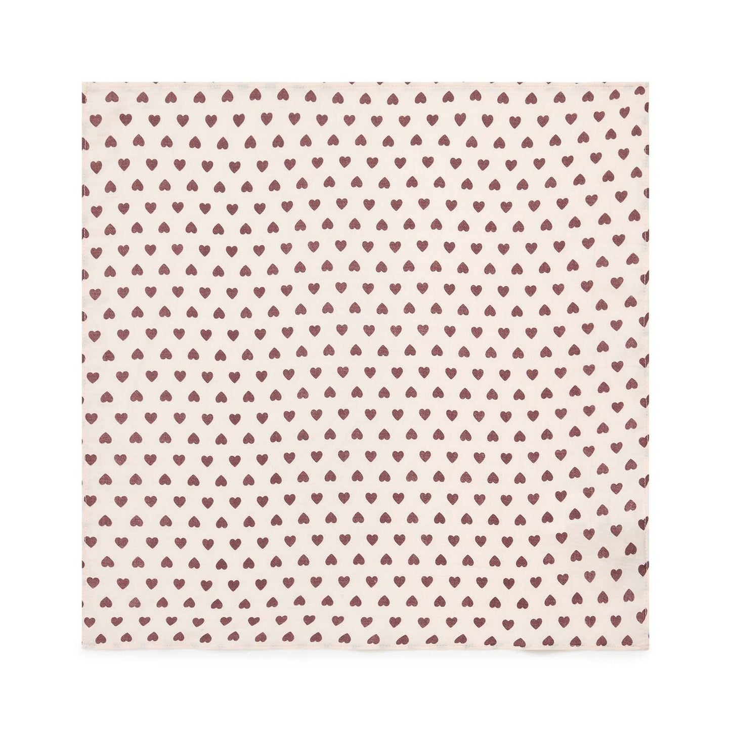 Girls Pink Heart Cotton Scarf