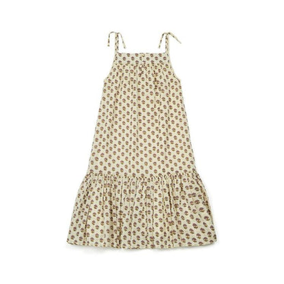 Girls Purple Flower Cotton Dress