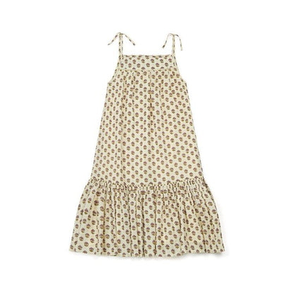 Girls Purple Flower Cotton Dress