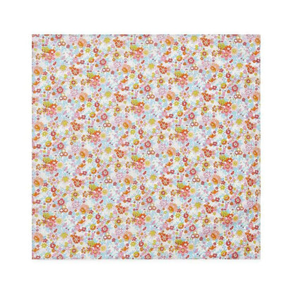 Girls Multicolor Floral Cotton Scarf