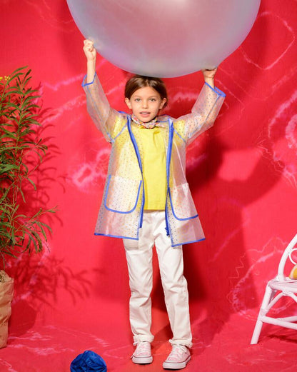 Girls Transparent Stars Raincoat