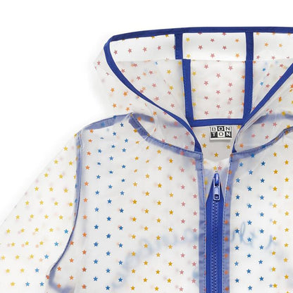 Girls Transparent Stars Raincoat