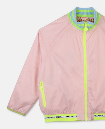 Girls Pink Logo Jacket