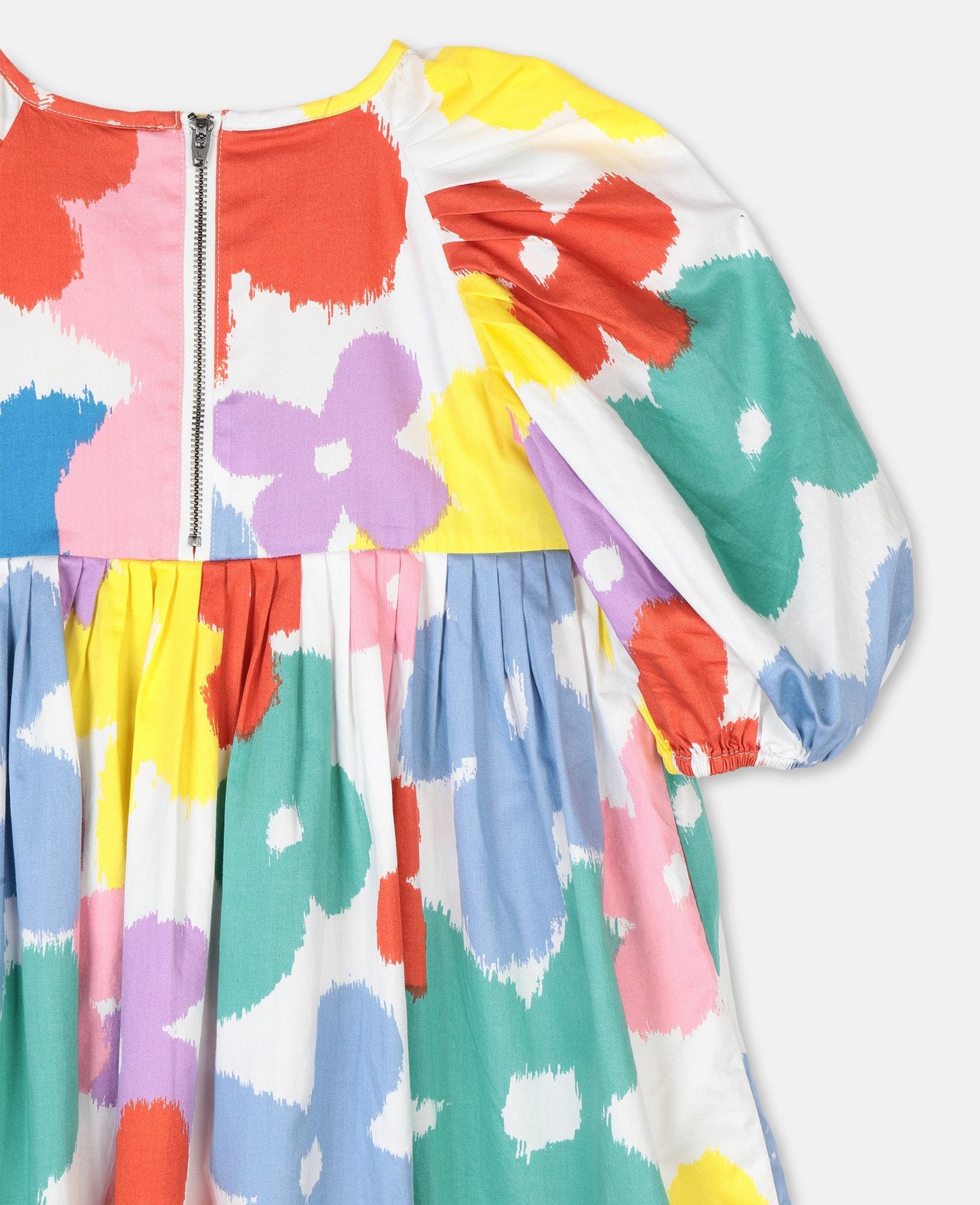 Girls Multicolor Flower Cotton Dress