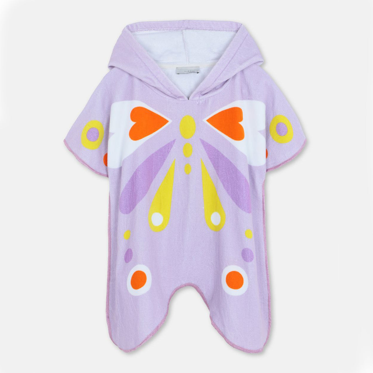 Girls Lilac Butterfly Cotton Towel