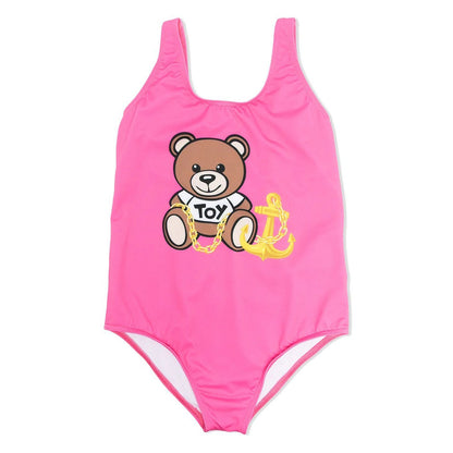 Girls Pink Logo Swimwear