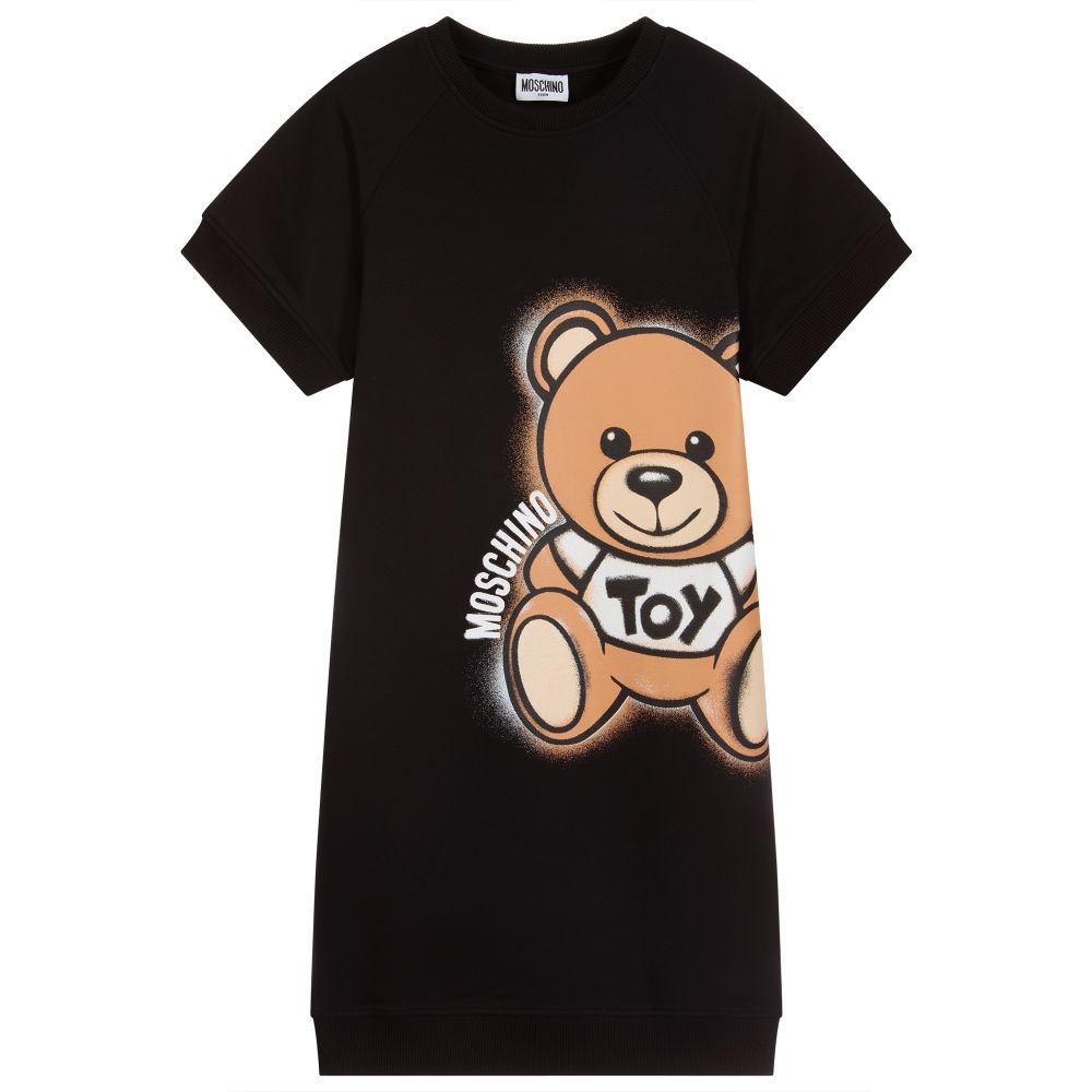 Girls Black Cotton Dress