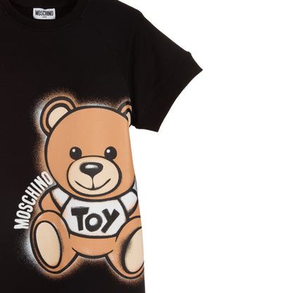 Girls Black Cotton Dress