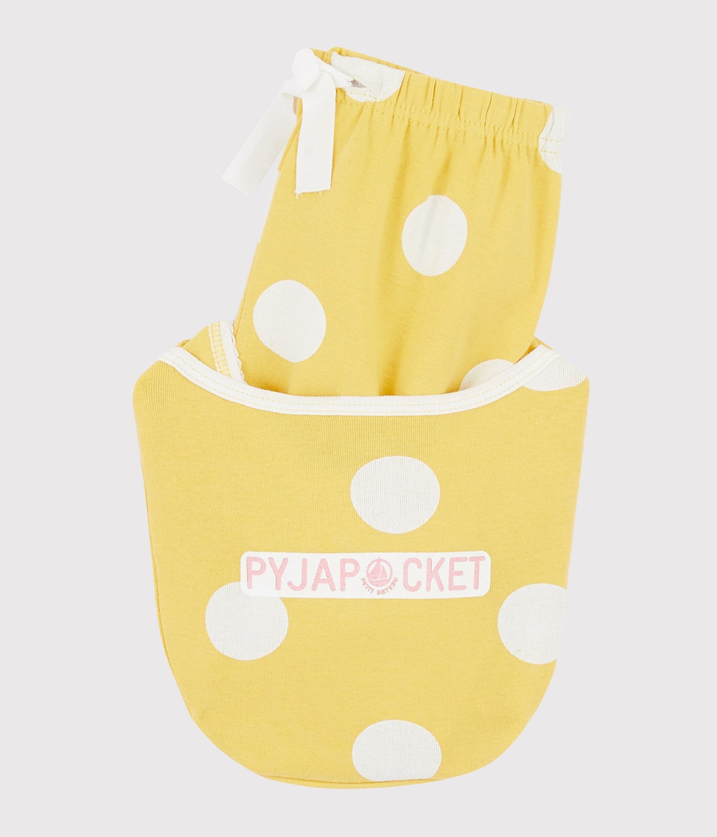 Girls Yellow Dots Cotton Nightwear set