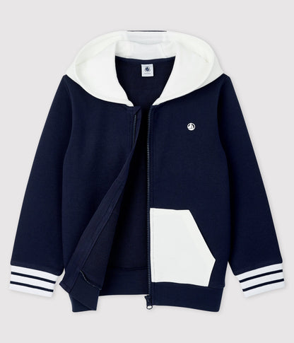 Girls Navy Cotton Sweatshirt