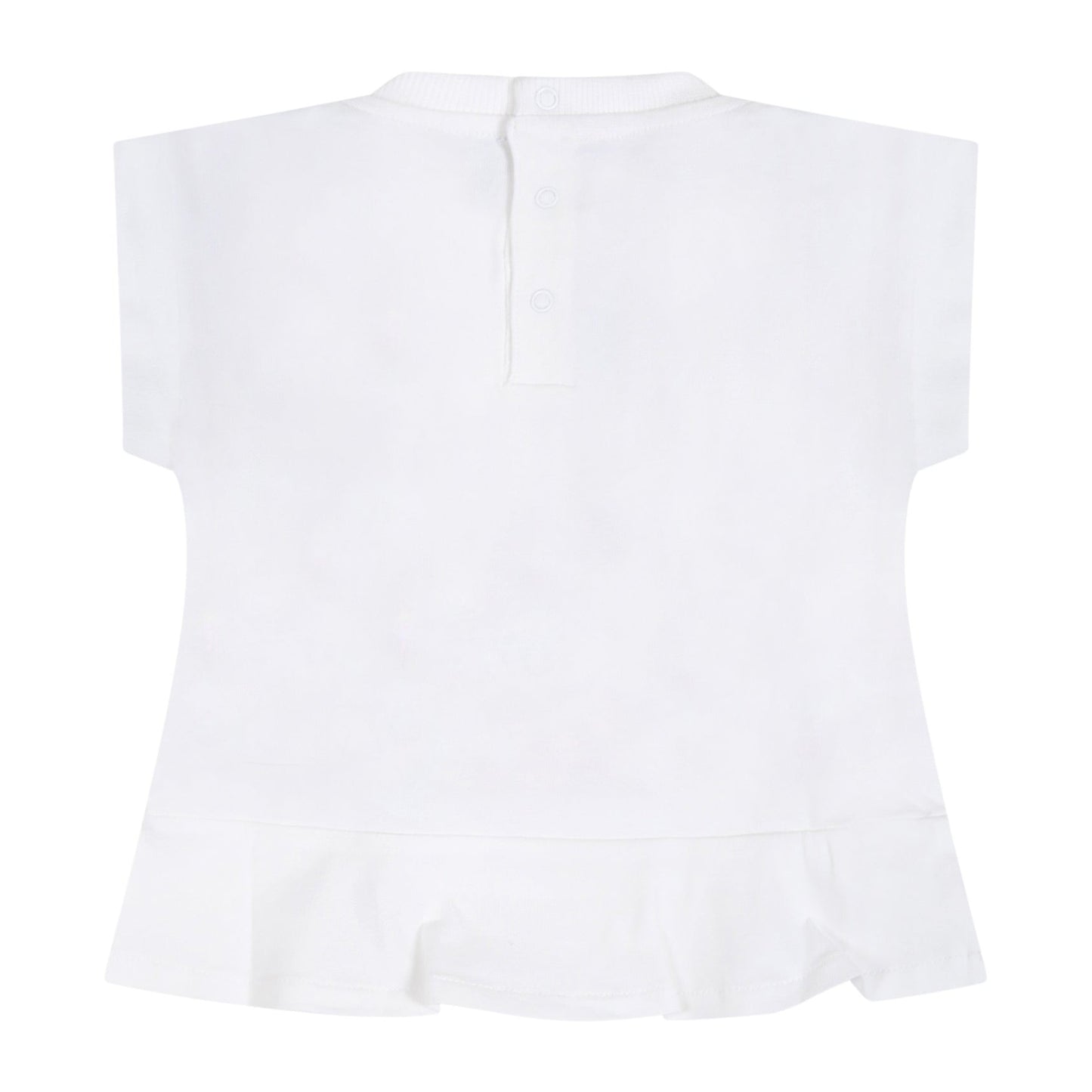 Baby Girls White Painted Cotton Set