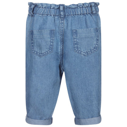 Baby Girls Blue Long Trousers